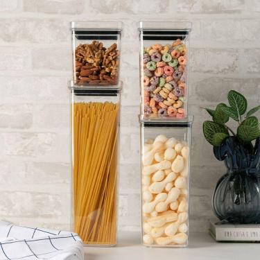 Imagem de Pote Hermético Lyor My Box Quadrado Empilhável 10x24cm