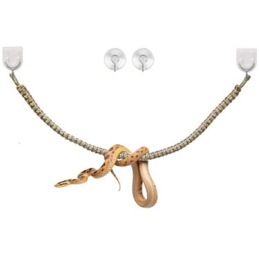 Imagem de Wzttdm Corda de escalada de cobra, brinquedos de enriquecimento de cobras, acessórios de tanque de bola Python, decoração de caixa de cobra para réptil de cobra de milho Python