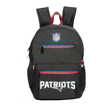 Imagem de Mochila Esportiva Escolar NFL Futebol Americano Patriots Oficial-Unissex