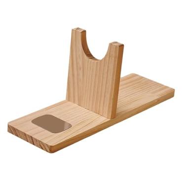 Imagem de CarpNettore Suporte de Madeira para Cola Quente - Mantém Sua Mesa Organizada - Compatível com a Maioria Pistolas de Cola Quente - Base para Pistola de Cola Qu, com almofada de gotejamento grande