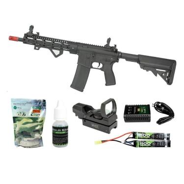 Imagem de Rifle De Airsoft Aeg M4 Carbine Long M-lok Sa-e20+ Kit