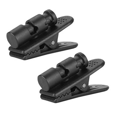 Imagem de Braçadeira/suporte de fone de ouvido com rotação para gerenciamento seguro de cabos, preto, pacote com 2, adequado para fones de ouvido de celular, fones de ouvido MP3 de 2 a 4 mm