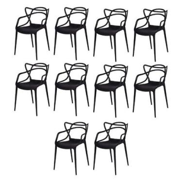 Imagem de Kit com 10 Cadeiras para Sala de Jantar Allegra Solna - OR Design