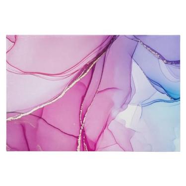 Imagem de CEBUGI Tapete de área 60 x 90 cm macio lavável tapete antiderrapante com suporte de borracha aquarela padrão de mármore tapetes de área para sala de estar, quarto, decoração de casa