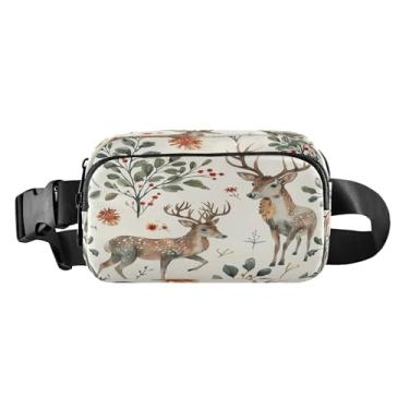 Imagem de CEBUGI Pochetes de caminhada para homens e mulheres, pochetes de aquarela resistentes à água com cinto ajustável para treino, viagem, corrida