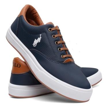 Imagem de Tênis Masculino Sapatênis Polo Way Urbano Casual (Marinho, BR, Adulto, Numérico, 42)