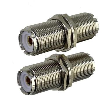 Imagem de Adaptador Coaxial UHF SO239 Fêmea Para Conector De Montagem Em Painel 