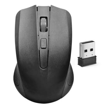 Imagem de Mouse Óptico Sem Fio 1000DPI 2.4GHz 3 Botões Preto
