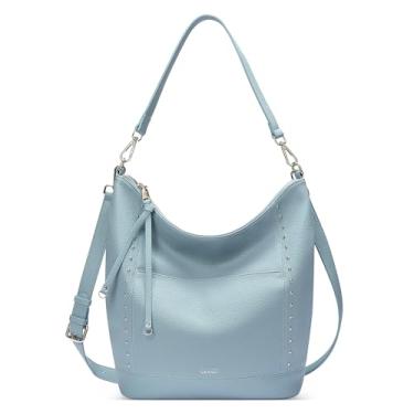 Imagem de Bolsas CLUCl para mulheres, bolsas transversais para mulheres, bolsas Hobo, bolsa transversal grande, bolsa tiracolo feminina para trabalho, viagens, Azul, Hobo