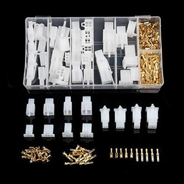 Imagem de 200 peças 2,8 mm 2/3/4/6/pinos conector de fio elétrico automotivo 2,8 mm macho fêmea kits de terminais motocicleta ebike carro