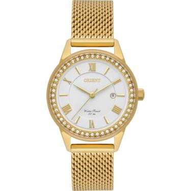 Imagem de RELOGIO ORIENT ANALOGICO BRANCO METAL DOURADO FGSS1256 S3KX