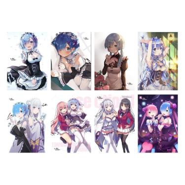 Imagem de Pôster Re Zeros Startings Life in Another Worlds Anime 42x29cm