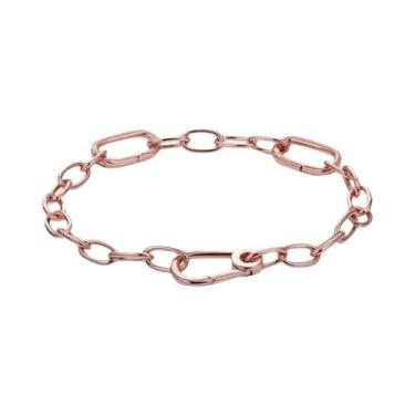 Imagem de Pulseira De Pérola De Prata 925 Com Fecho De Borboleta Rosa Amor DIY P