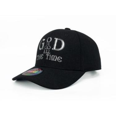 Imagem de Boné Rhino Size God Is Good Preto Aba Curva-Unissex