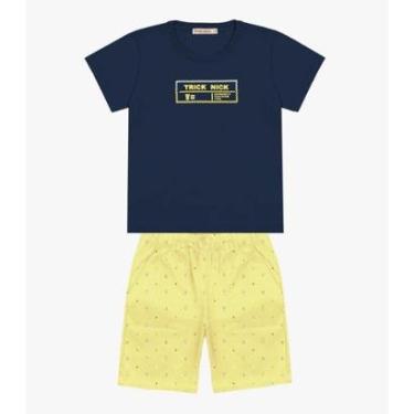 Imagem de Conjunto Infantil Trick Nick Camiseta Com Bermuda Masculina-Masculino