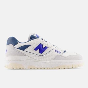 Imagem de Tênis New Balance 550 Unissex, Branco, Azul, 41