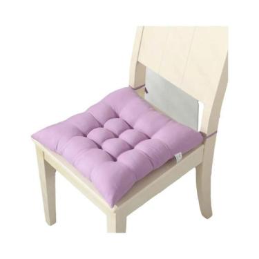 Imagem de Almofada Quadrada Macia Para Cadeira, Estofamento De Algodão Para Escr