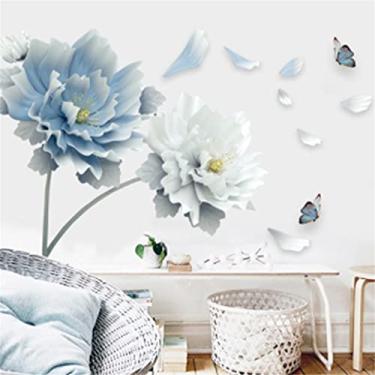 Imagem de HHHJQFAAT Adesivos de parede removíveis decalques de arte de parede 3D decoração de casa arte mural para sala de estar quarto