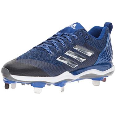 Imagem de adidas Performance masculina Adizero Afterburner 4, Azul royal/prata metálica/branco, 8.5