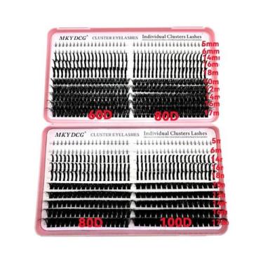 Imagem de Extensões De Cílios Em Grupo 60D-100D, Cílios Individuais Fluffy E Lev
