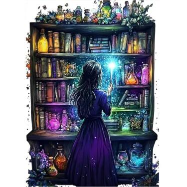 Imagem de AIBOERL Kits de arte de diamante para adultos, kits de pintura de diamante 5D para adultos iniciantes, faça você mesmo com broca redonda completa para pintura de pontos de diamante, kits de arte para