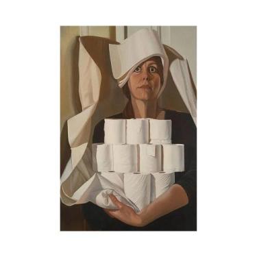 Imagem de Pôster De Arte De Parede Vintage Com Humor Para Banheiro, Pintura Em T