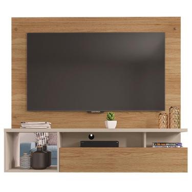 Imagem de Painel Bancada Para Tv Até 55 Polegadas Black Marrom Caemmun