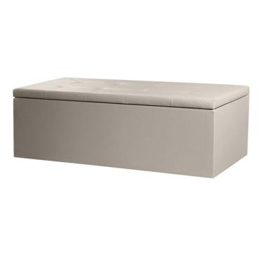 Imagem de Calçadeira Recamier Baú Queen 1,60m Berlim Corano Bege