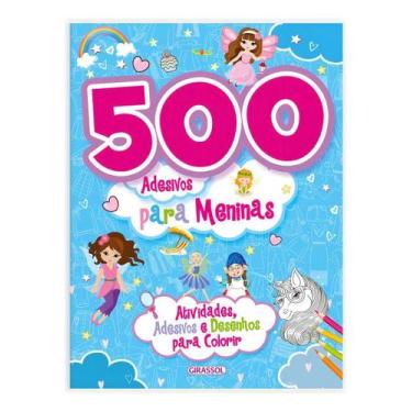 Imagem de 500 Adesivos Para Meninas - Azul - GIRASSOL, Sortido
