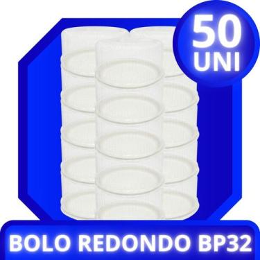 Imagem de Embalagem Plástica Redonda BP32 Alta para Bolo Doces Tortas Pacote Com