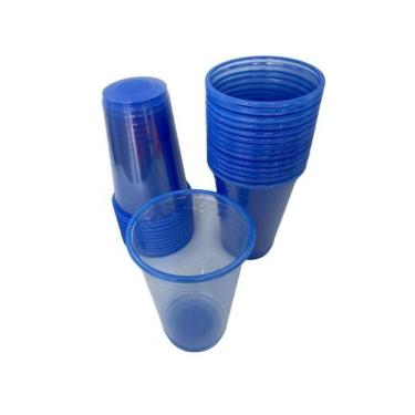 Imagem de 50 Copos Neon ul Acrílico Festa Balada Descartável 300 Ml - Trik