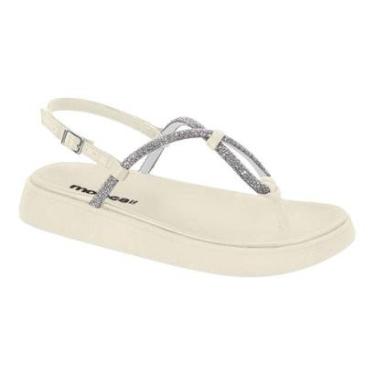 Imagem de Sandalia Moleca 5499.100 Papete Dedo Plataforma Flatform Feminino-Feminino