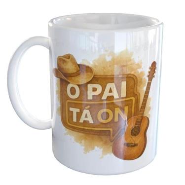 Imagem de Caneca Porcelana O Pai tá On Sertanejo Country - Pense Canecas, Branco