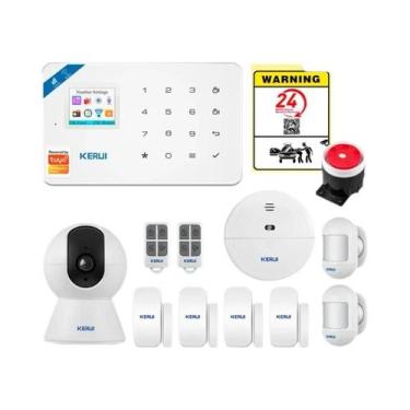 Imagem de Sistema De Alarme Inteligente WIFI GSM KERUI W181 Compatível Com Tuya 