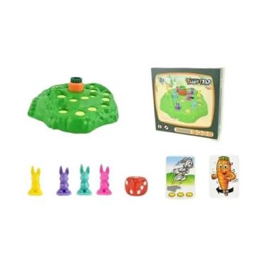 Imagem de Jogo De Tabuleiro Infantil Divertido: Armadilha Do Coelho - Jogo De Ca