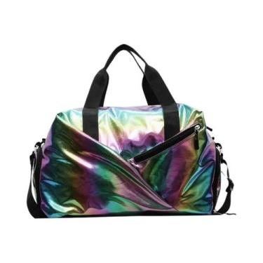 Imagem de Bolsa De Ginástica Feminina Grande E Brilhante, Bolsa De Yoga E Fitnes