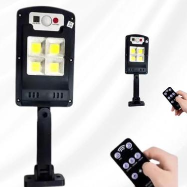 Imagem de Luminária Carregamento Solar 4 Led Sensor De Aproximação Luatek 