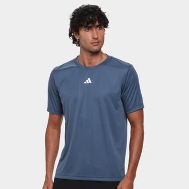 Imagem de Camiseta Adidas Treino Básica Masculina, Marinho, GG