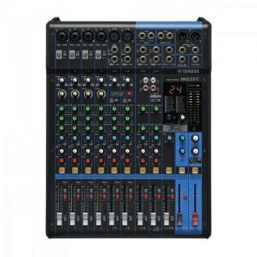 Imagem de Mesa de Som Yamaha MG12XU Analógica 12 Canais Bivolt Preta