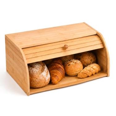 Imagem de Porta Pão Com Tampa Basculante Em Bambu 7548 - Mimo Style