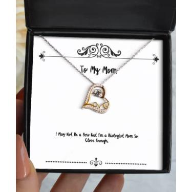 Imagem de SpreadPassion Colar Love Mom Love Dancing I May Not Be A Hero But I'm A Biologist Mom So Close, Presente para Mãe, Inspire Presentes da Filha