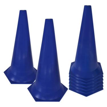 Imagem de Cone de Marcação de Plástico Muvin – 50cm – Kit com 8 - Treino Funcional – Agilidade – Treinamento – Circuitos – Desempenho – Fortalecimento - Resistente – Futebol – Basquete – Voleibol – Handebol