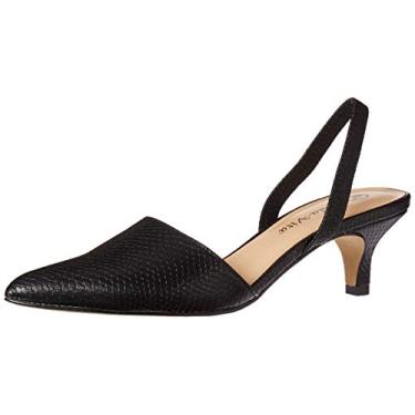 Imagem de Bella Vita Sapato social feminino Sarah II Slingback, cobra preta, 38