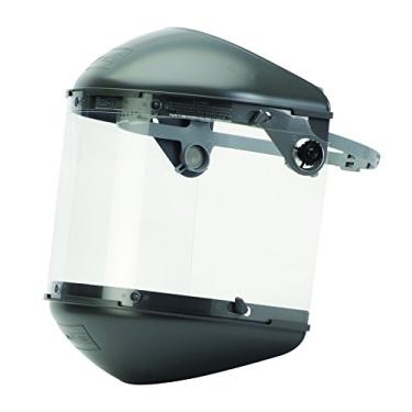 Imagem de Fibre-Metal por Honeywell FM5400DCCL Viseira transparente protetor de queixo 10 cm coroa tamanho duplo coroa alto desempenho sistema de escudo facial