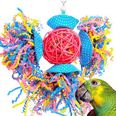 Imagem de Brinquedo Bonka Bird Toys 3488 bolo festa papagaio forragem brinquedo gaiola triturador Cockatiel Conure cinza africano