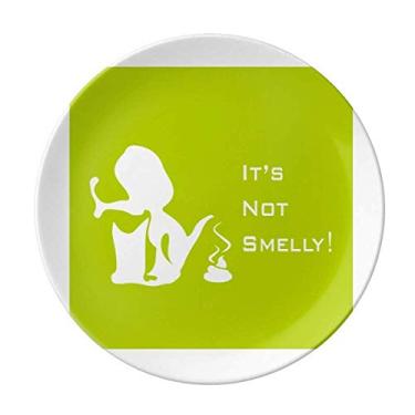 Imagem de Playful Beagle Neies Poop Prato decorativo de porcelana salver louça de jantar