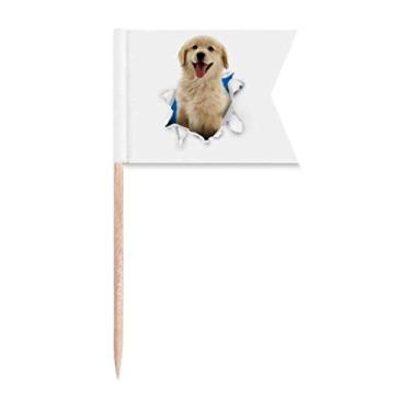 Imagem de Animal Paper Breaks Shock Puppies Bandeiras de palito de dente Marcação para Bolo Festa Comida Prato de Queijo