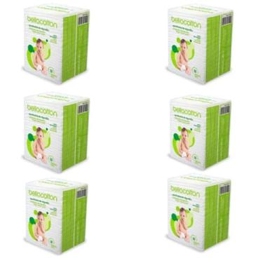 Imagem de Kit 6 Algodão Quadrado Bebês Bellacotton