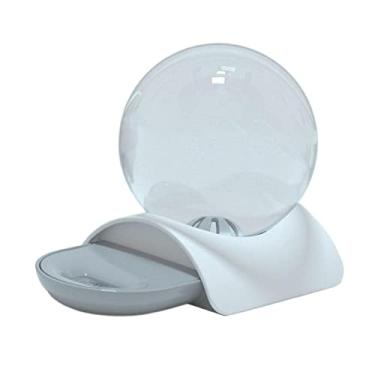 Imagem de Generic Dispensador Automático de água para Animais de Estimação, Bebedor, Transparente, Bola Redonda, Acessórios, 2,8L, Tigela para Beber, Sala, Quarto, Cinza