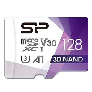 Imagem de Cartão micro SD Silicon Power 128 GB U3 SDXC até 100 MB/s cartão de memória de alta velocidade para câmeras, DJI Pocket e drones
